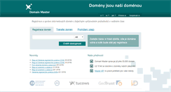 Desktop Screenshot of domainmaster.cz